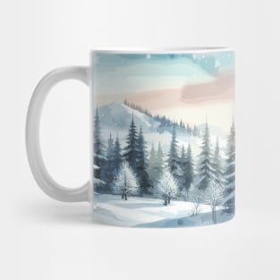 Winter Mountain Winter Landscape Mug